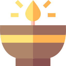 Diwali lamp icon