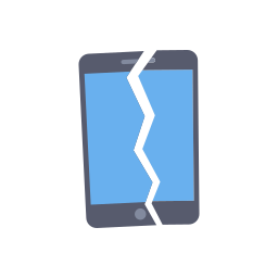 smartphone rotto icona