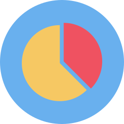 Pie graph icon