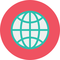 Globe grid icon