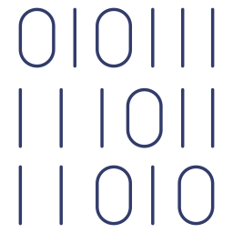 código binário Ícone