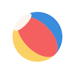 pelota de playa icono