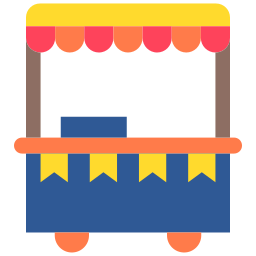 Food stand icon