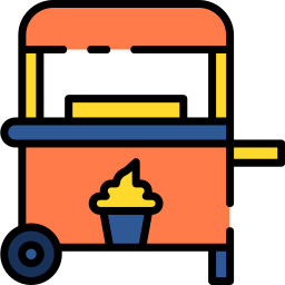 Ice cream cart icon