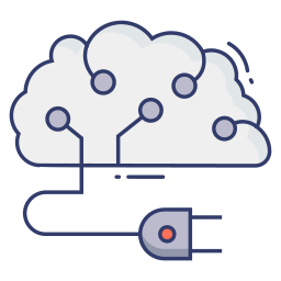 intelligenza cloud icona