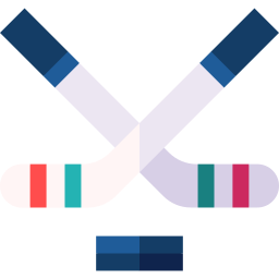 Hockey sticks icon