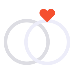 anneaux de mariage Icône