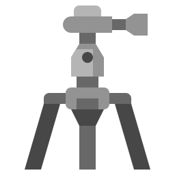 Camera tripod icon