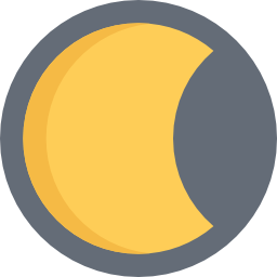 Crescent moon icon