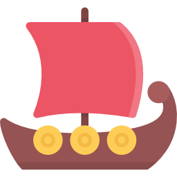 vikingschip icoon