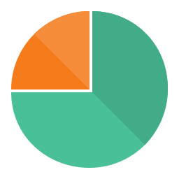 gráfico de pizza Ícone