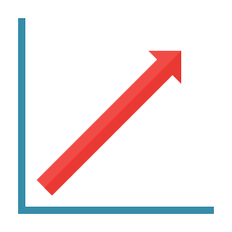 gráfico de linha Ícone