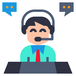 Call center agent icon