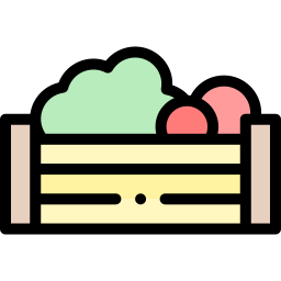 caja de verduras icono