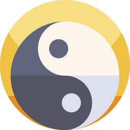 ying yang icono