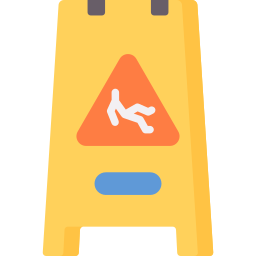 Wet floor icon