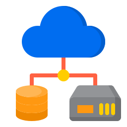 archiviazione cloud icona