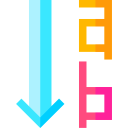 tipo vertical icono