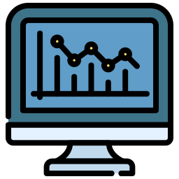 Market fluctuation icon