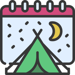 Camping tent icon