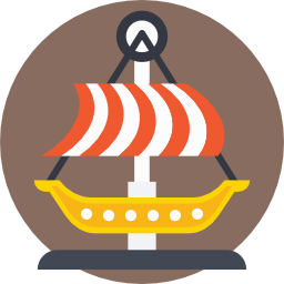 Pirate ship icon