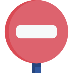 señal prohibida icono
