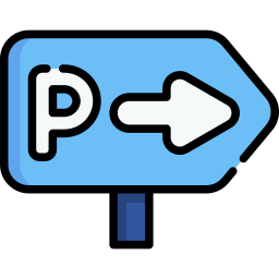 Parking sign icon