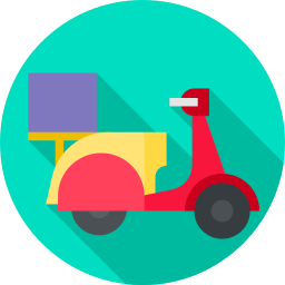 Delivery bike icon