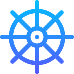 Dharma wheel icon