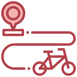 Bike path icon