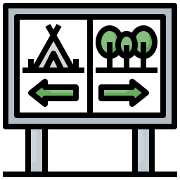 Road sign icon