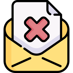 Refusal letter icon