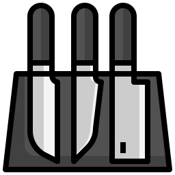 bloque de cuchillos icono