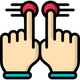 deux doigts Icône