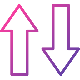 pfeile nach oben und unten icon