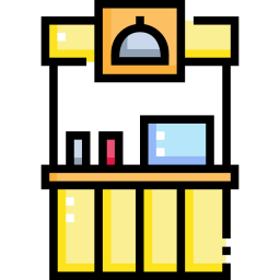 Food stand icon