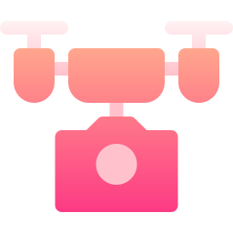 Camera drone icon