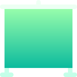 schermo verde icona