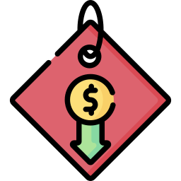 precio bajo icono