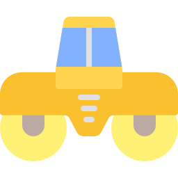 Roller tractor icon
