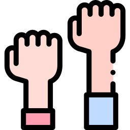 levantar la mano icono