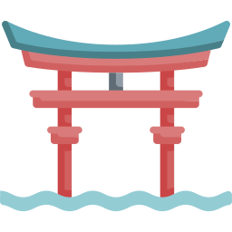 sanctuaire d'itsukushima Icône