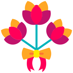 bouquet di fiori icona