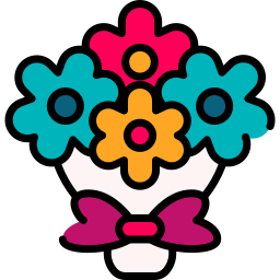 Flower bouquet icon