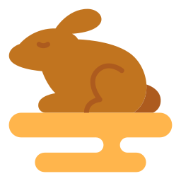 lapin au chocolat Icône