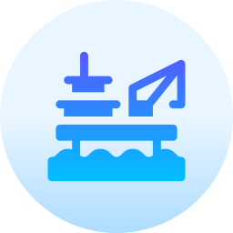 plate-forme pétrolière Icône
