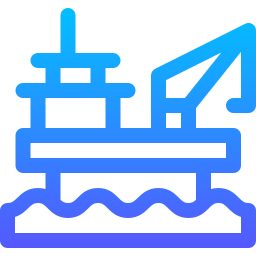 piattaforma petrolifera icona