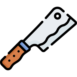 cuchillo de carnicero icono