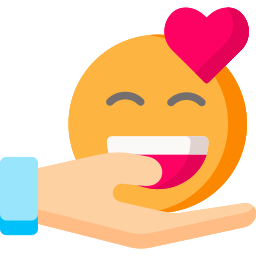 Give happiness icon