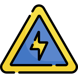 Warning sign icon